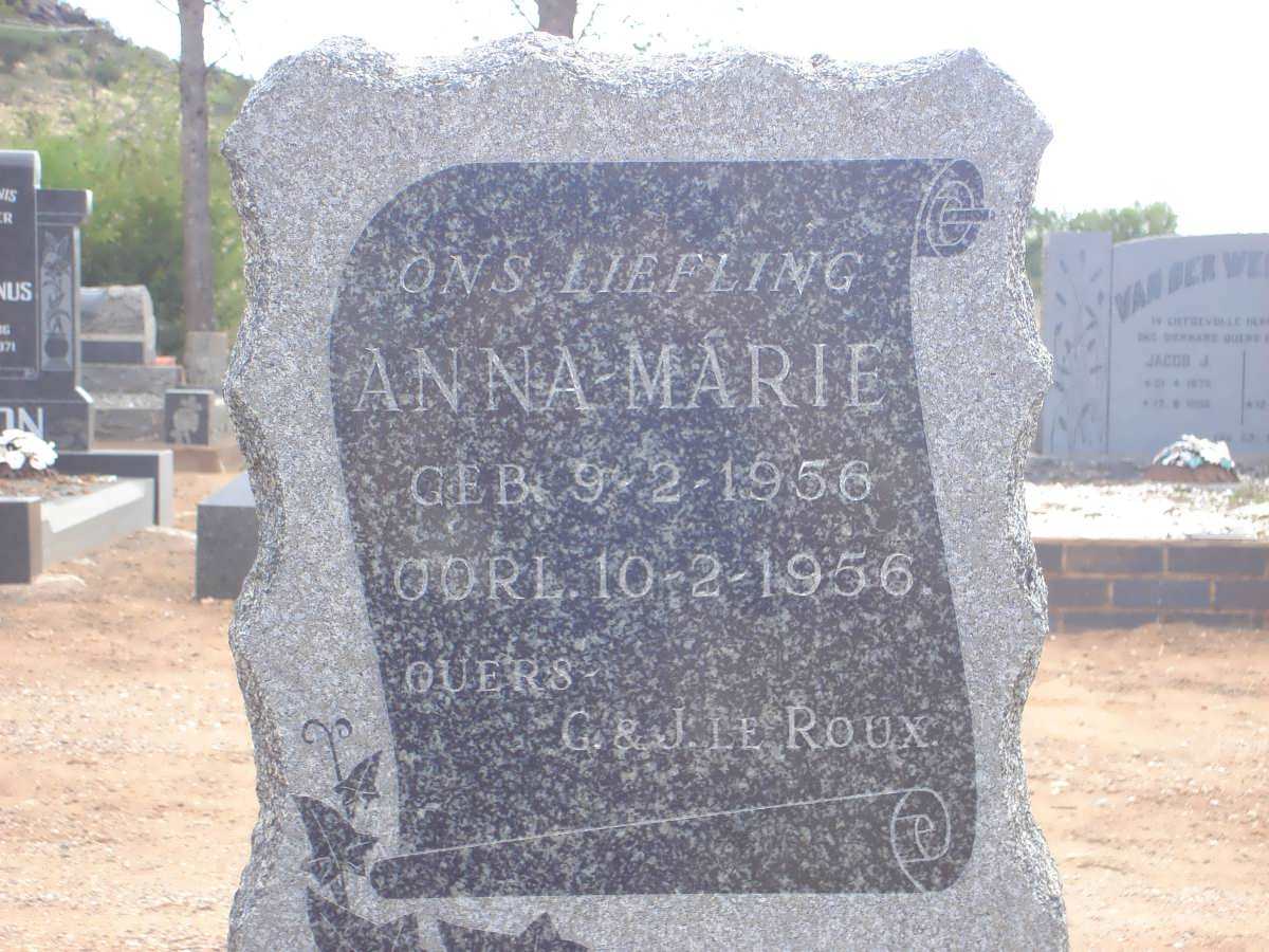 ROUX Anna-Marie, le 1956-1956
