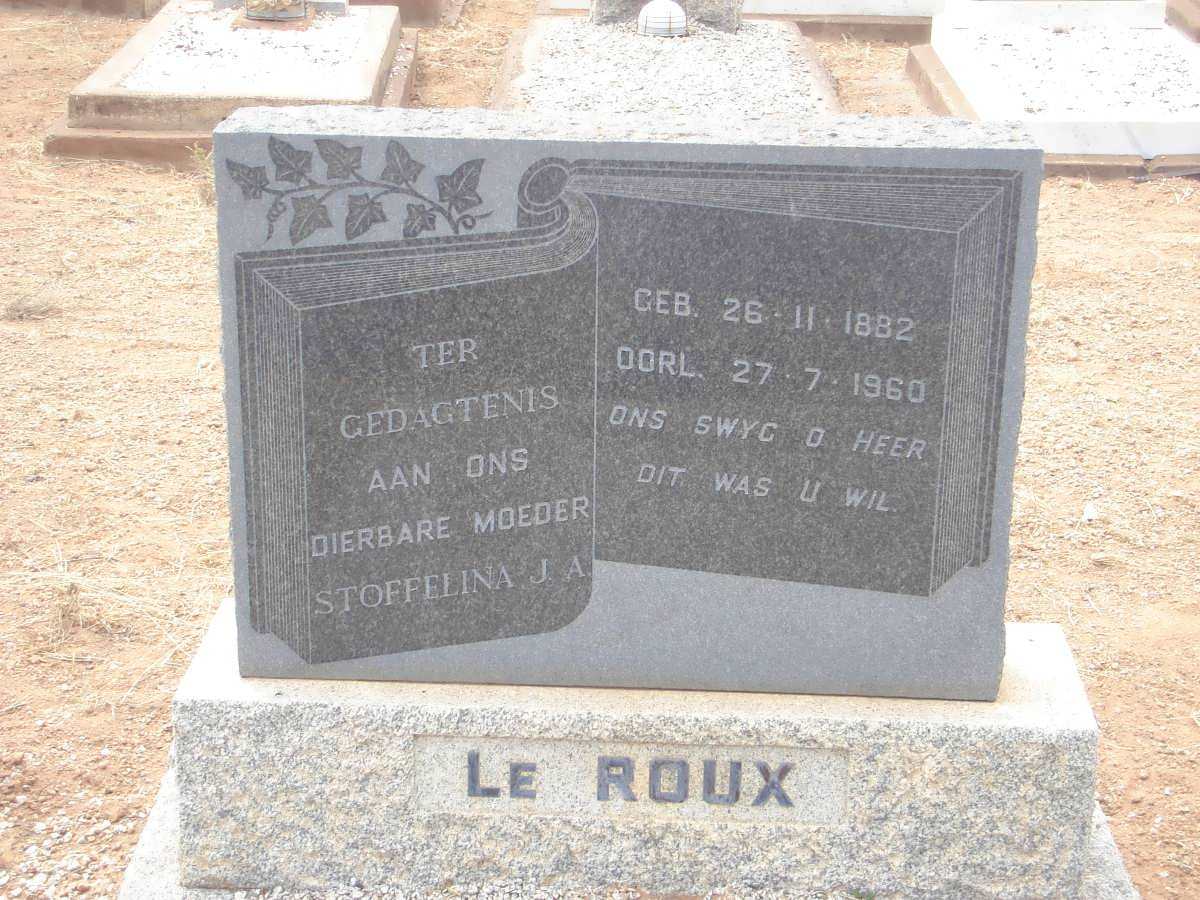 ROUX Stoffelina J.A., le 1882-1960