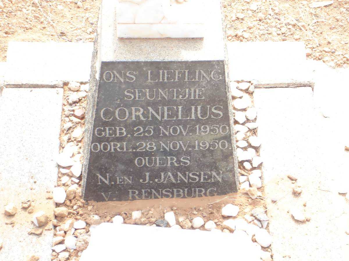 RENSBURG Cornelius, Jansen van 1950-1950