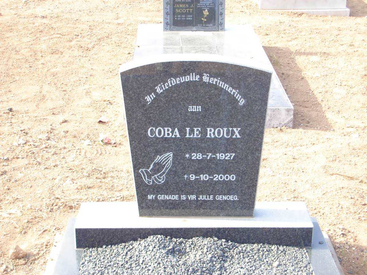 ROUX Coba, le 1927-2000