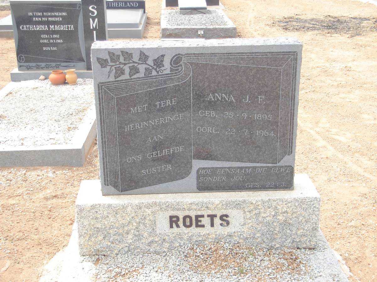 ROETS Anna J.F. 1895-1964