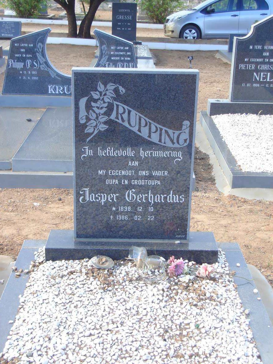 RUPPING Jasper Gerhardus 1898-1986