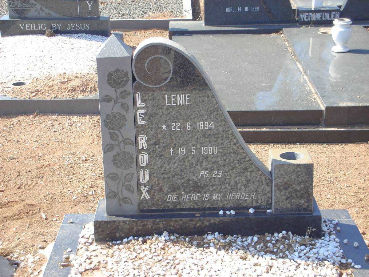 ROUX Lenie, le 1894-1980