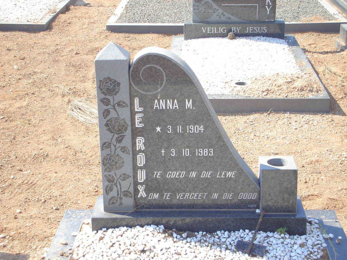 ROUX Anna M., le 1904-1983