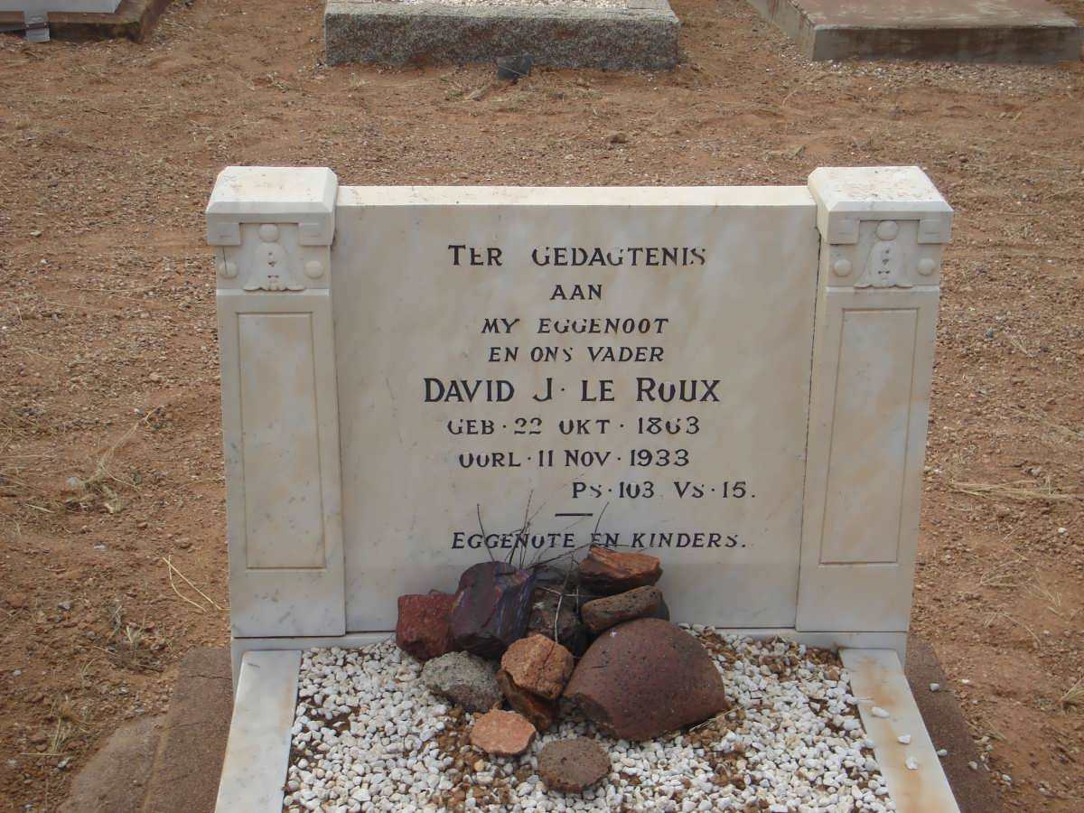 ROUX David J., le 1863-1933