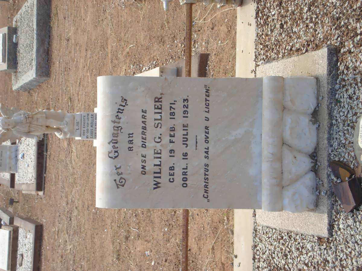 SLIER Willie G. 1871-1923