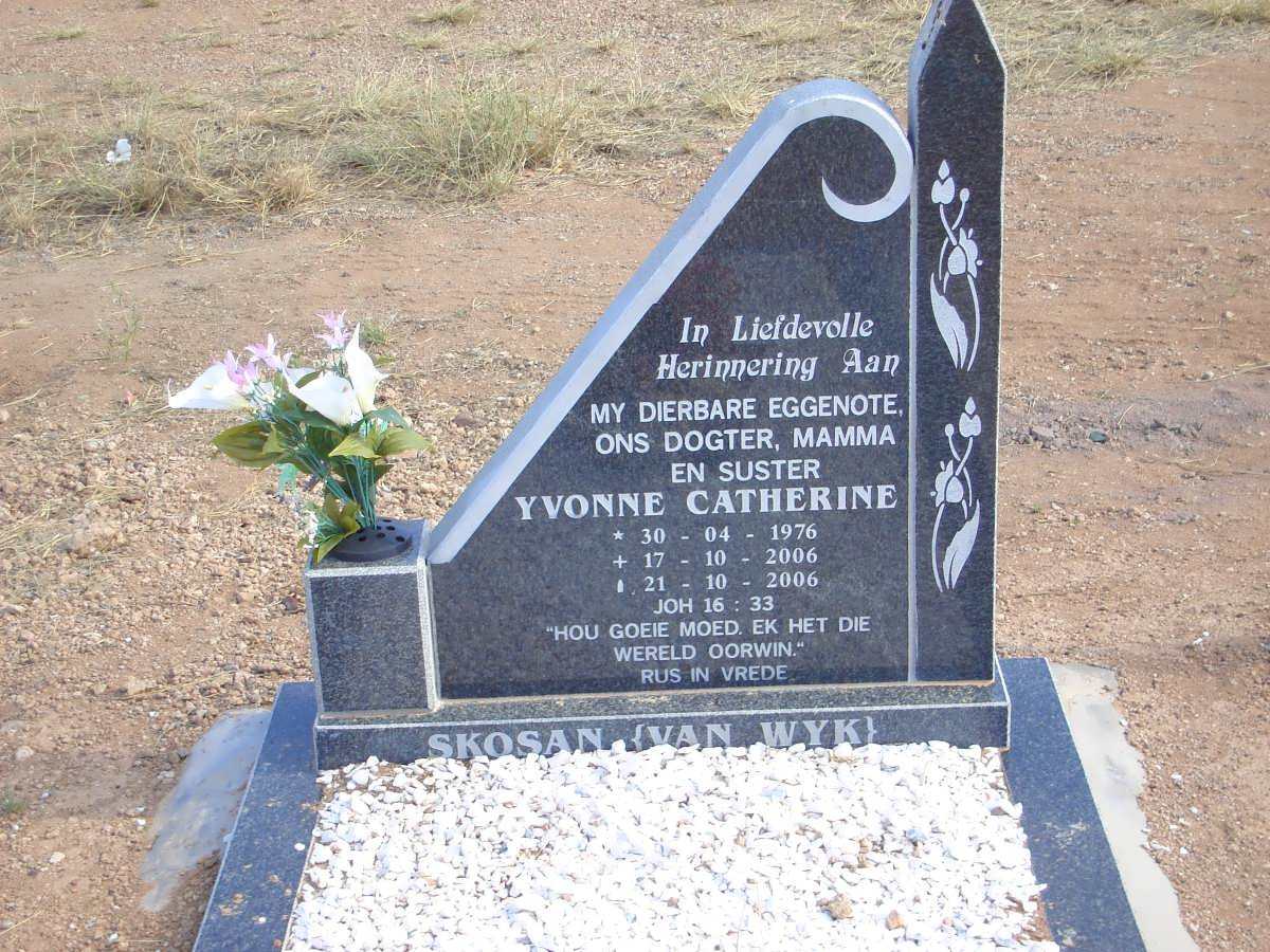 SKOSAN Yvonne Catherine nee VAN WYK 1976-2006