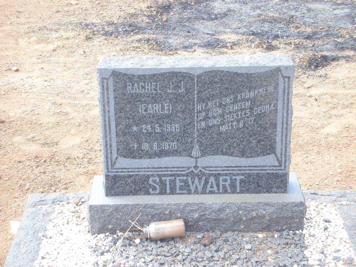 STEWART Rachel J.J. nee EARLE 1936-1970