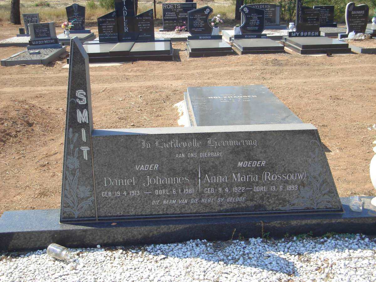 SMIT Daniel Johannes 1913-1981 &amp; Anna Maria ROSSOUW 1922-1993