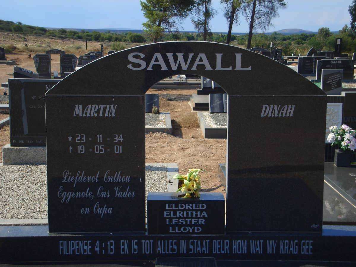 SAWALL Martin 1934-2001 &amp; Dinah
