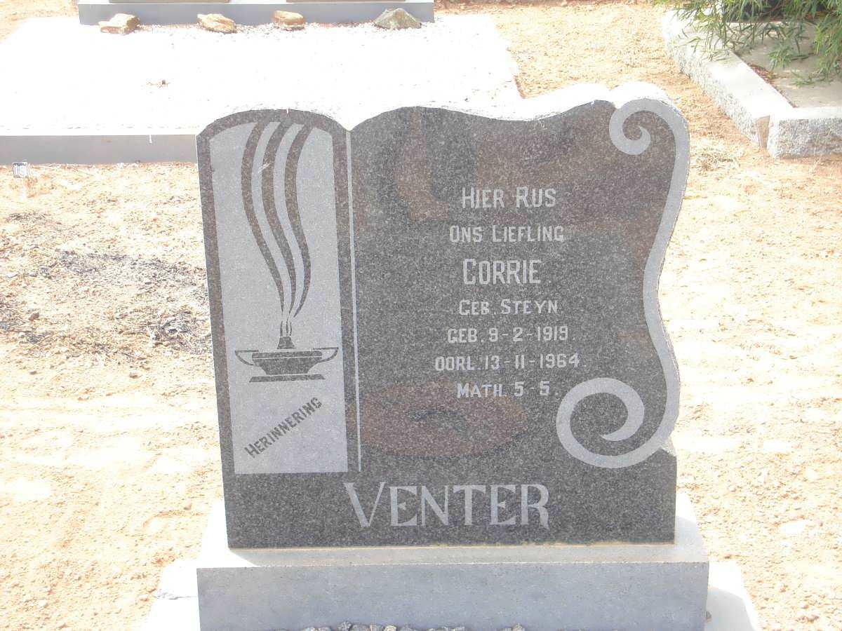 VENTER Corrie nee STEYN 1919-1964