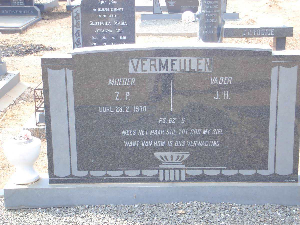 VERMEULEN J.H. &amp; Z.P. -1970