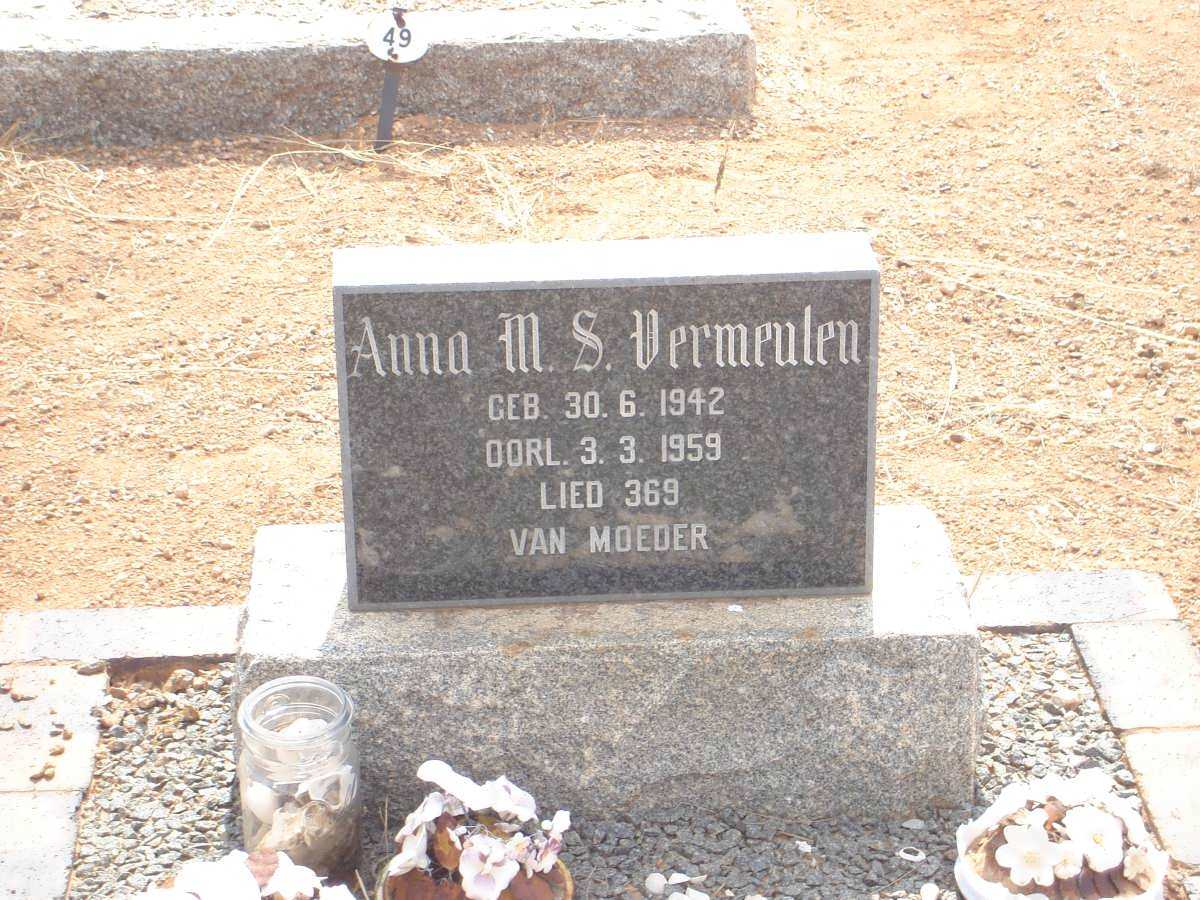 VERMEULEN Anna M.S. 1942-1959