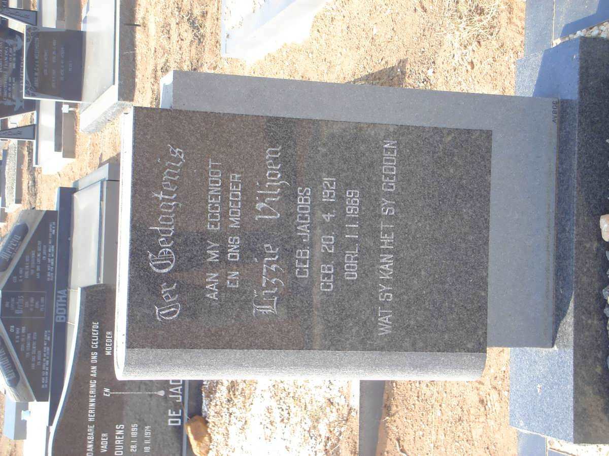 VILJOEN Lizzie nee JACOBS 1921-1969