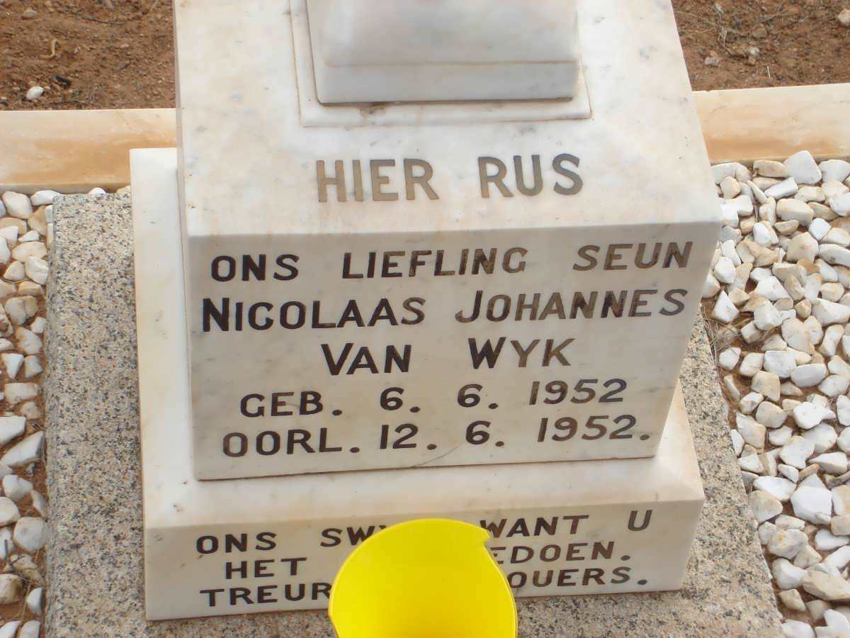 WYK Nicolaas Johannes, van 1952-1952