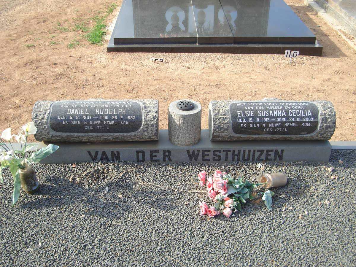 WESTHUIZEN Daniel Rudolph, van der 1907-1983 &amp; Elsie Susanna Cecilia 1915-2003