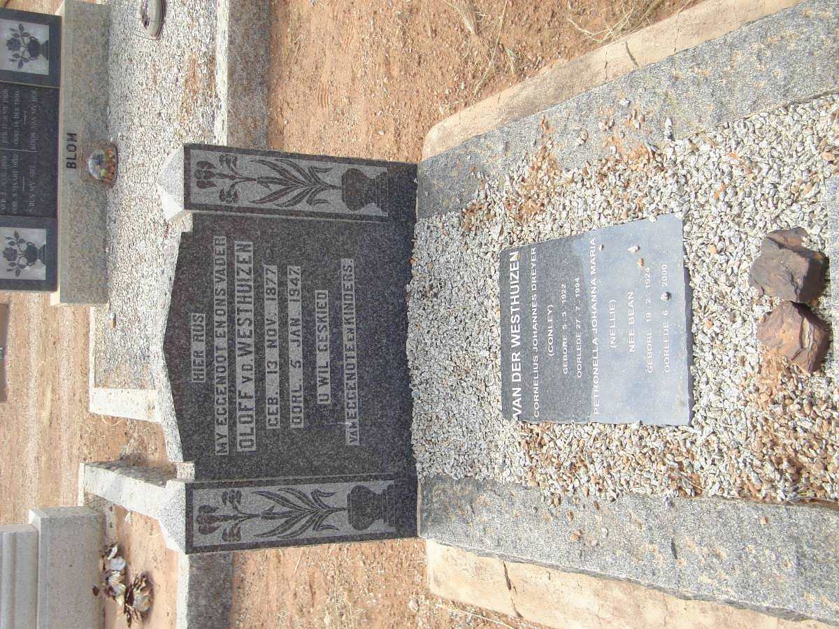 WESTHUIZEN, van der