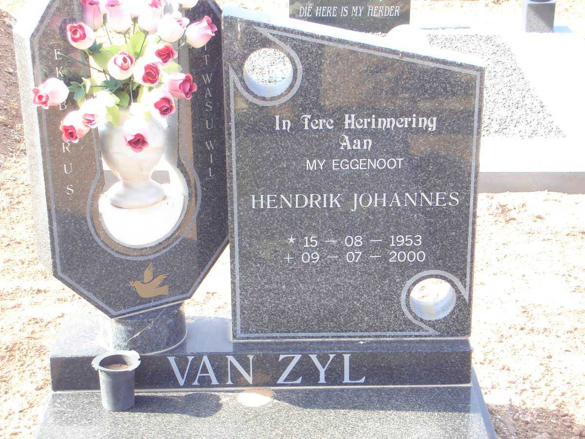 ZYL Hendrik Johannes, van 1953-2000