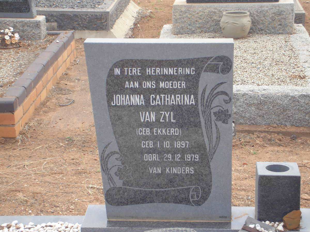 ZYL Johanna Catharina, van nee EKKERD 1897-1979