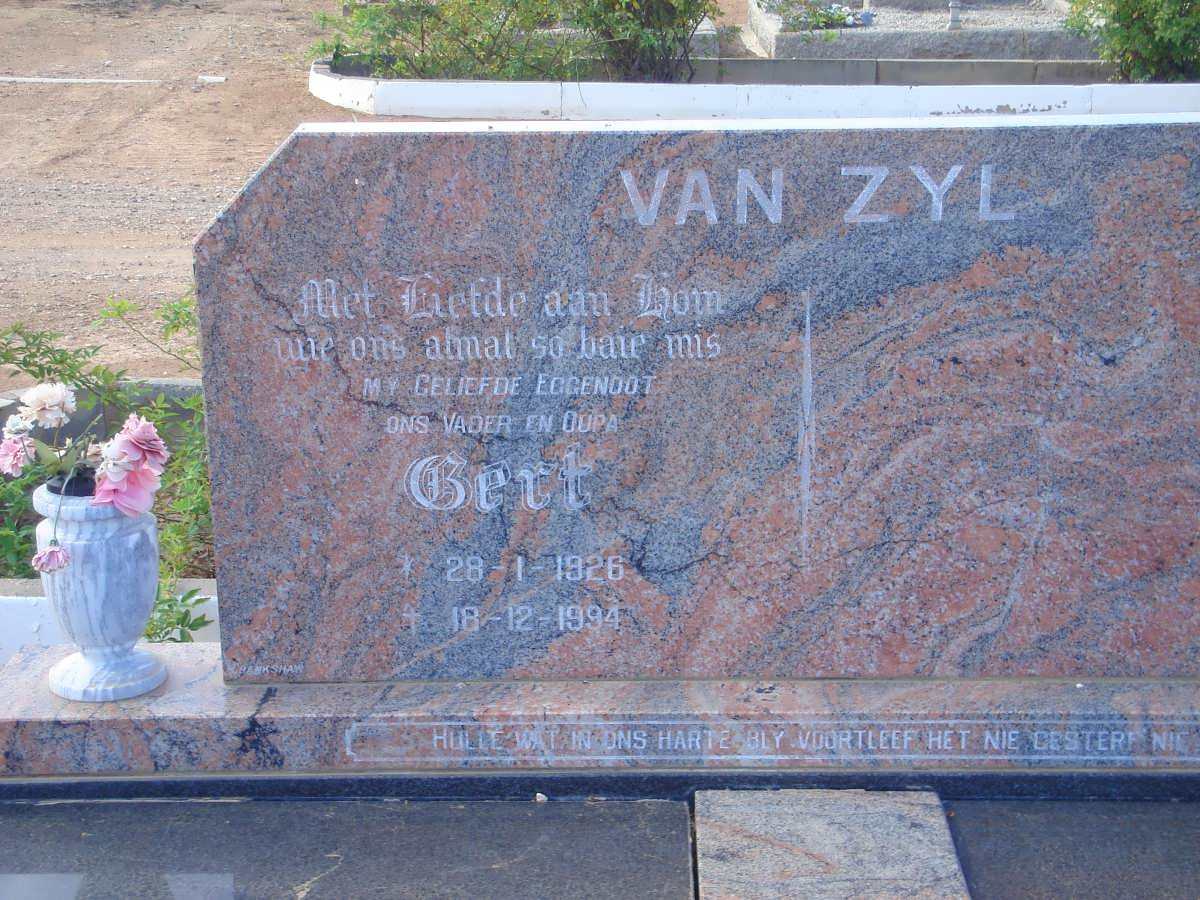 ZYL Gert, van 1926-1994