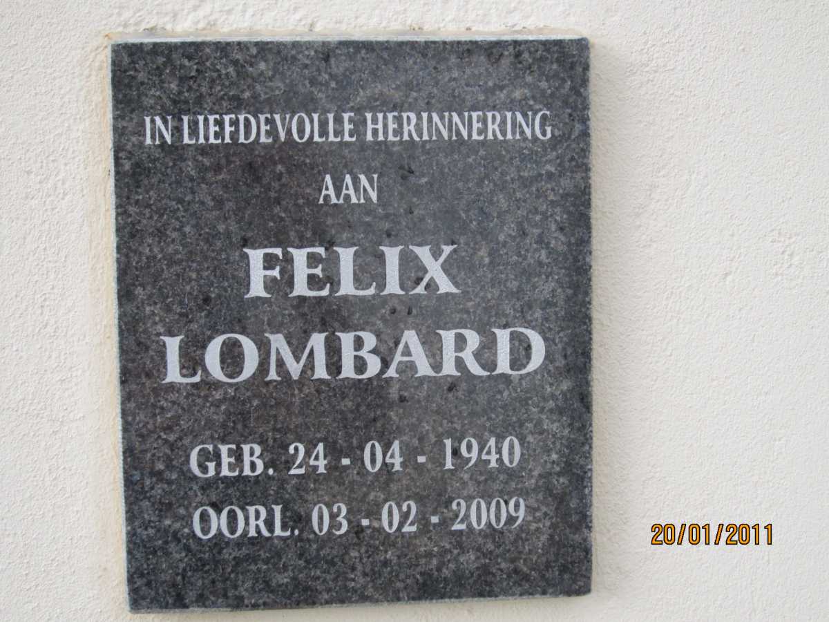 LOMBARD Felix 1940-2009