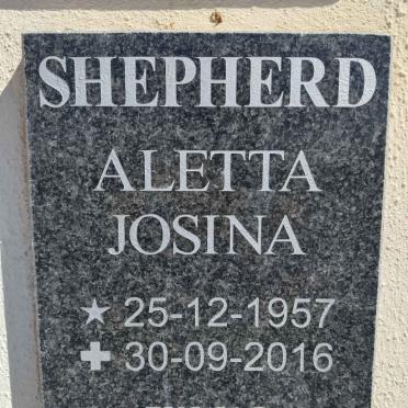 SHEPHERD Aletta Josina 1957-2016