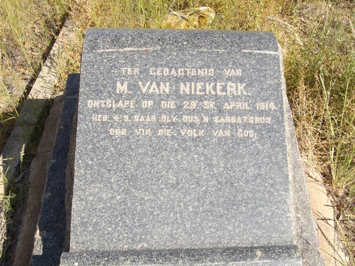NIEKERK M., van -1914