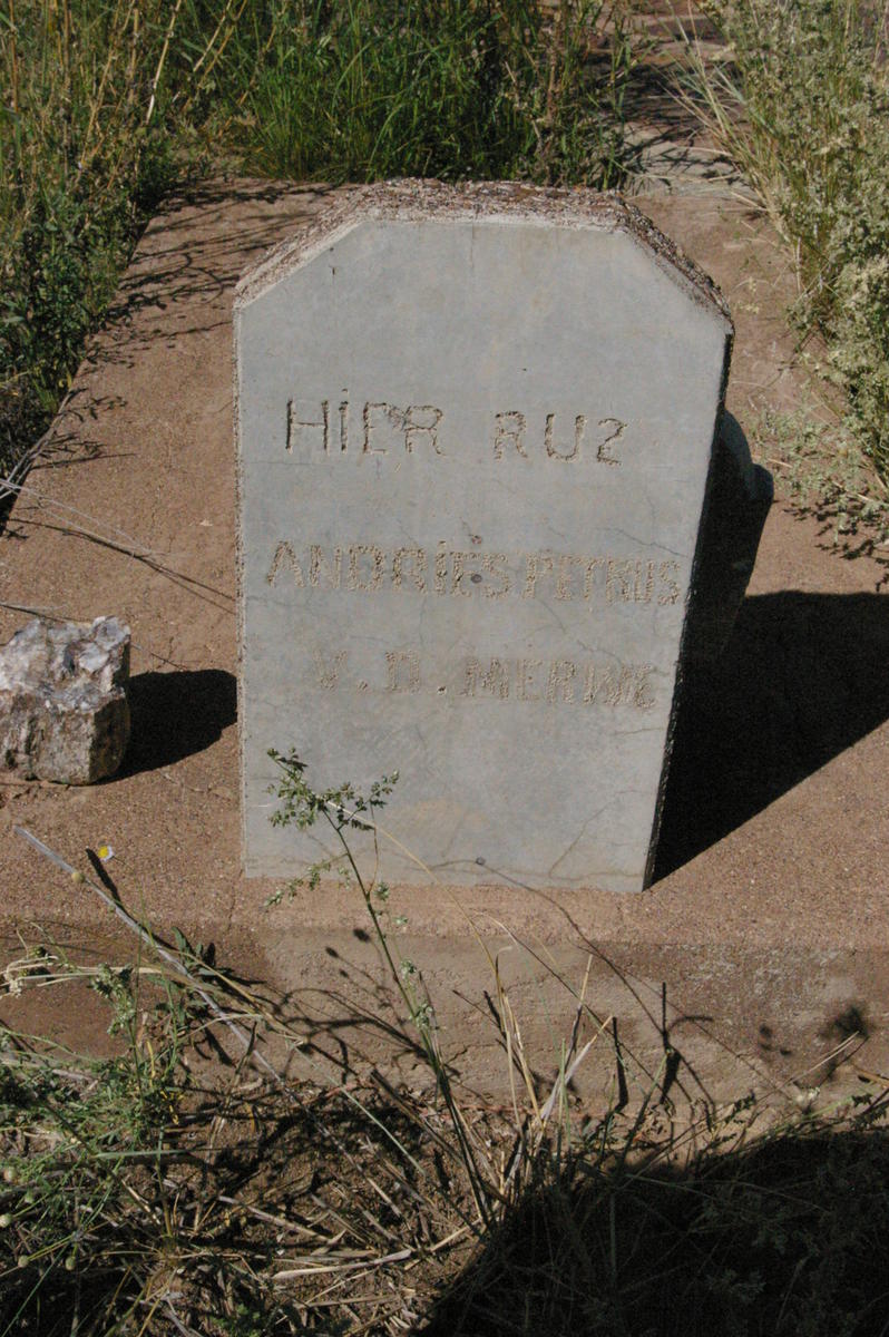 MERWE Andries Petrus, v.d.