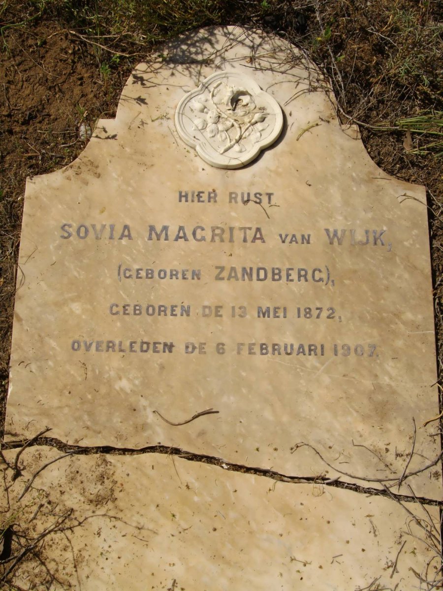 WIJK Sovia Magrita, van nee ZANDBERG 1872-1907