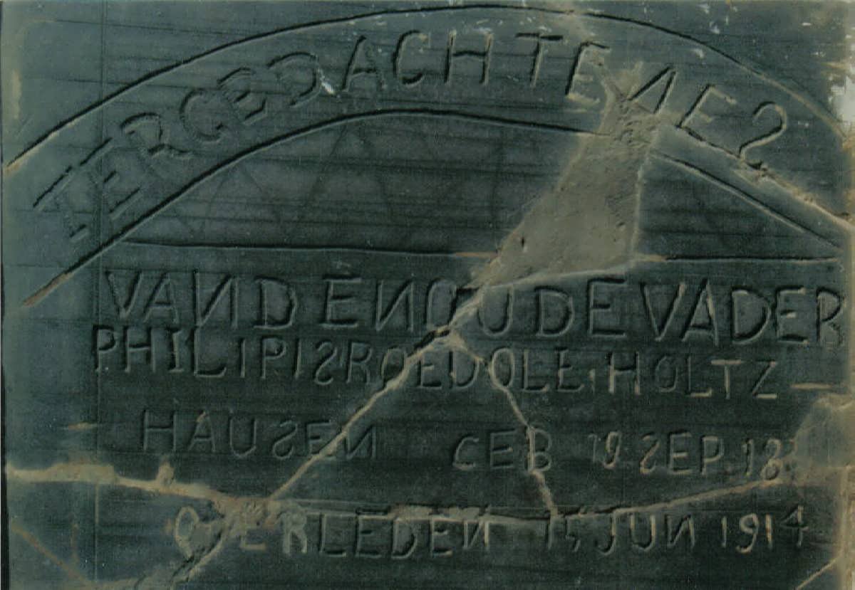 HOLTZHAUSEN Philipis Roedolf 18??-1914