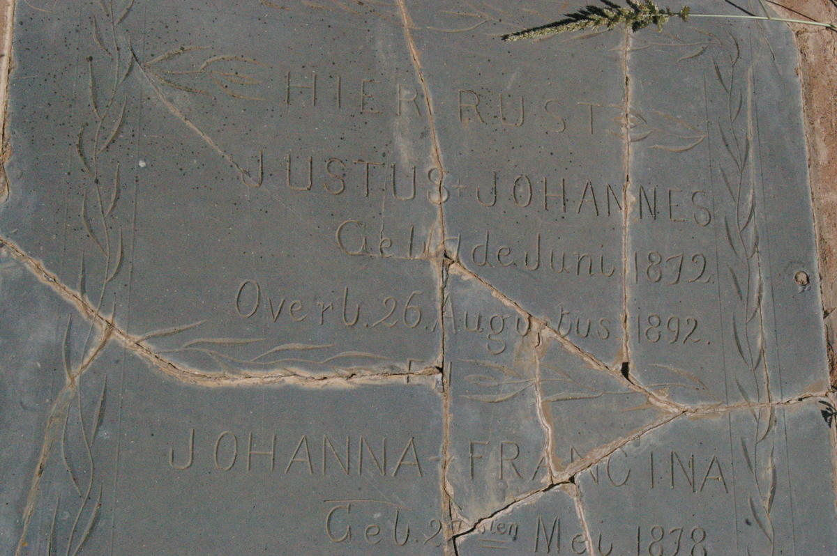 IMMELMAN Justus Johannes 1872-1892 :: IMMELMAN Johanna Francina 1878-1879