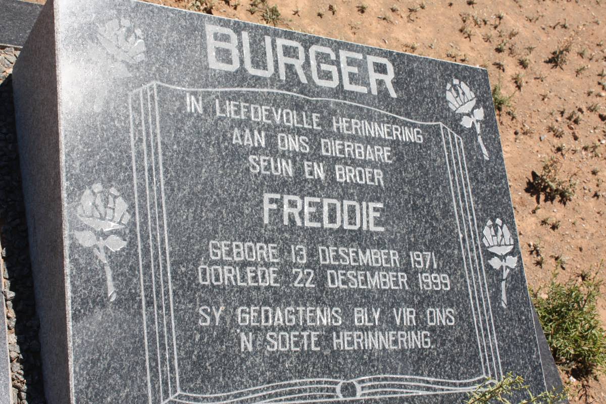 BURGER Freddie 1971-1999