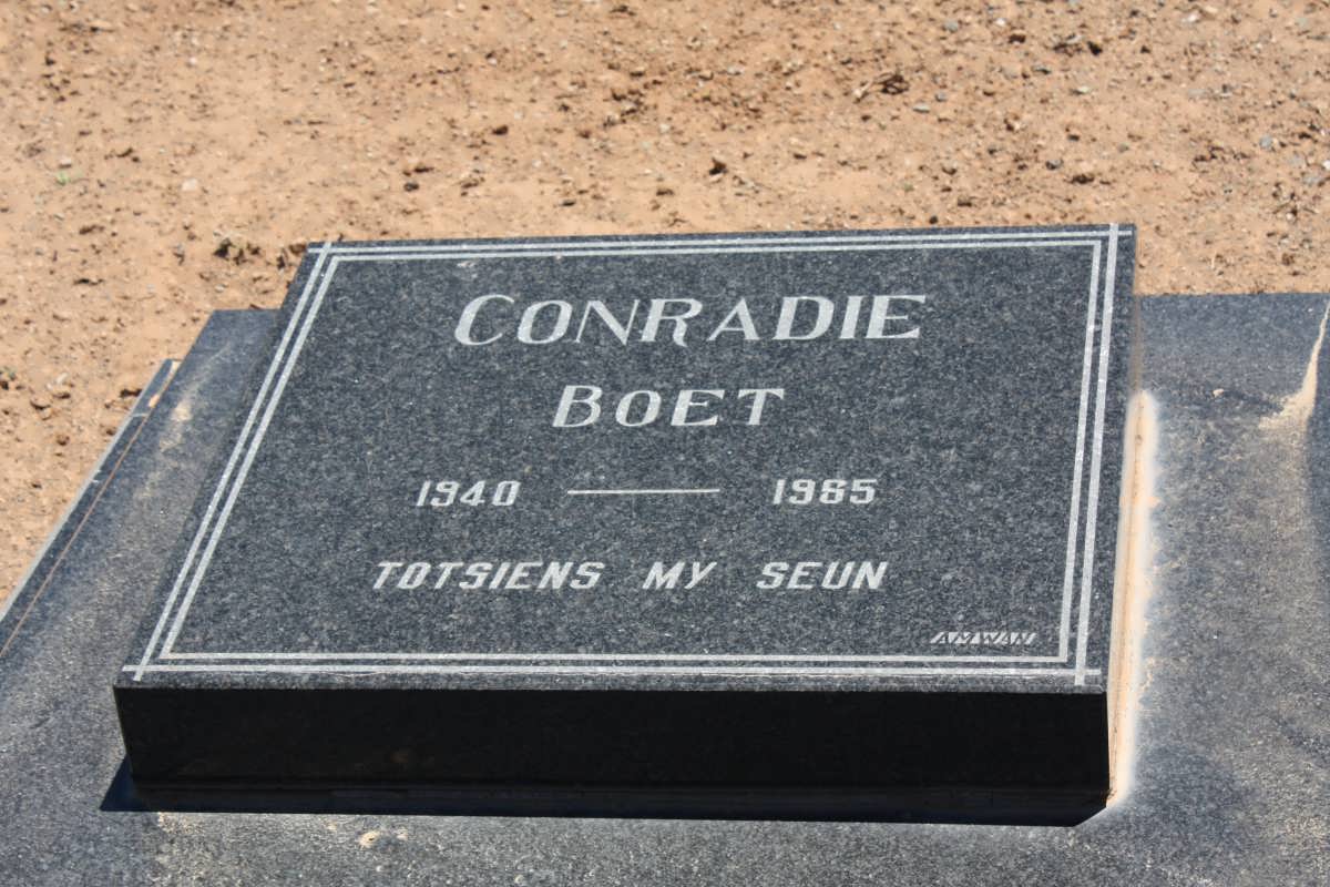 CONRADIE Boet 1940-1985