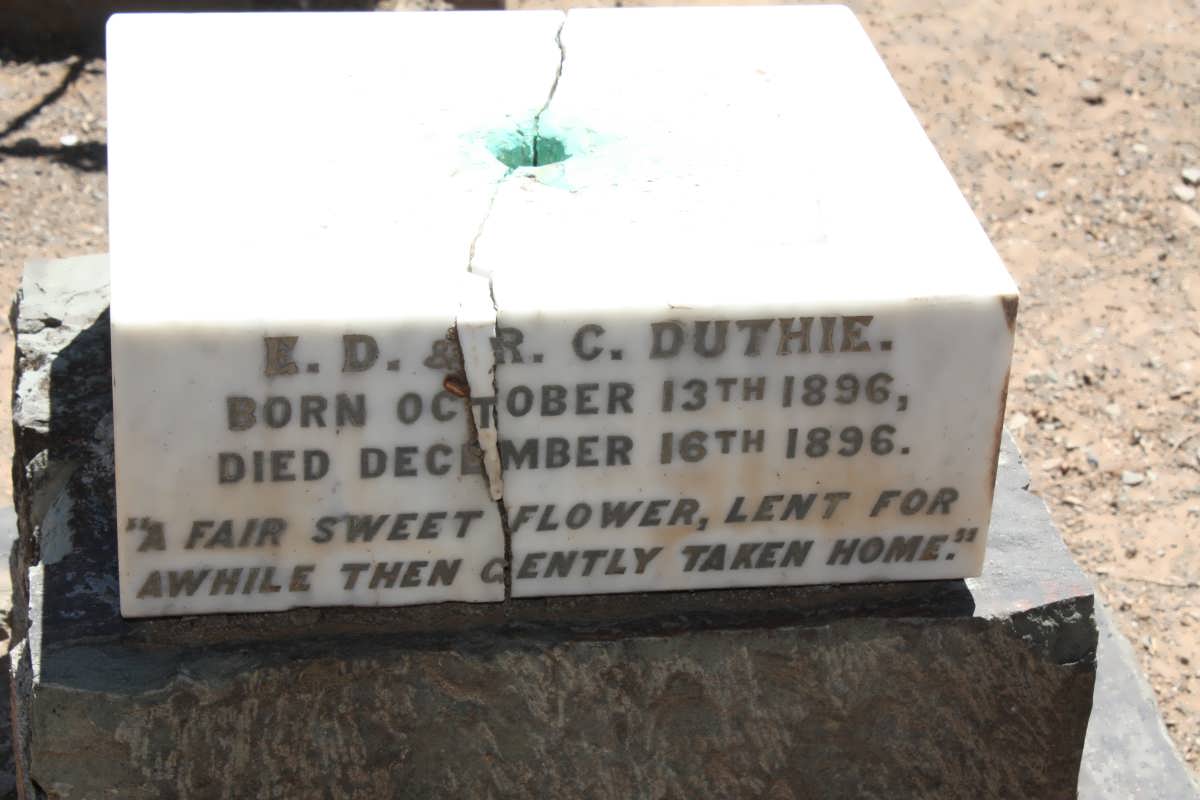 DUTHIE ?? 1896-1896