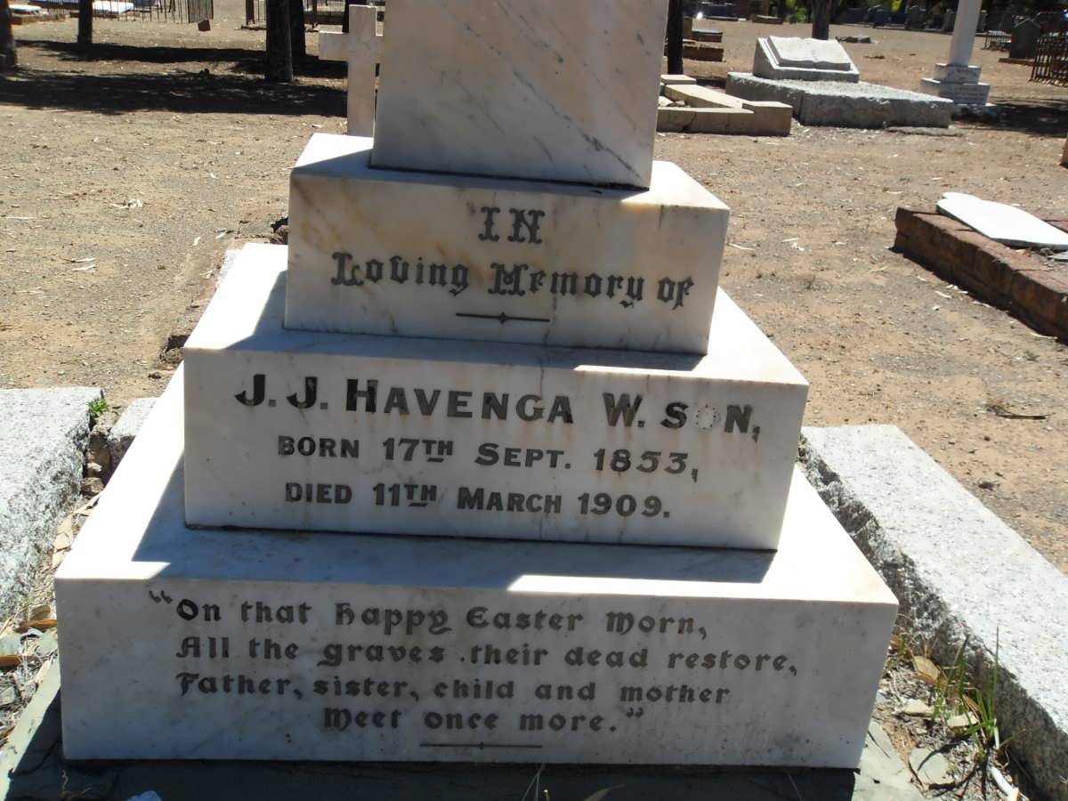 HAVENGA J.J. 1853-1909