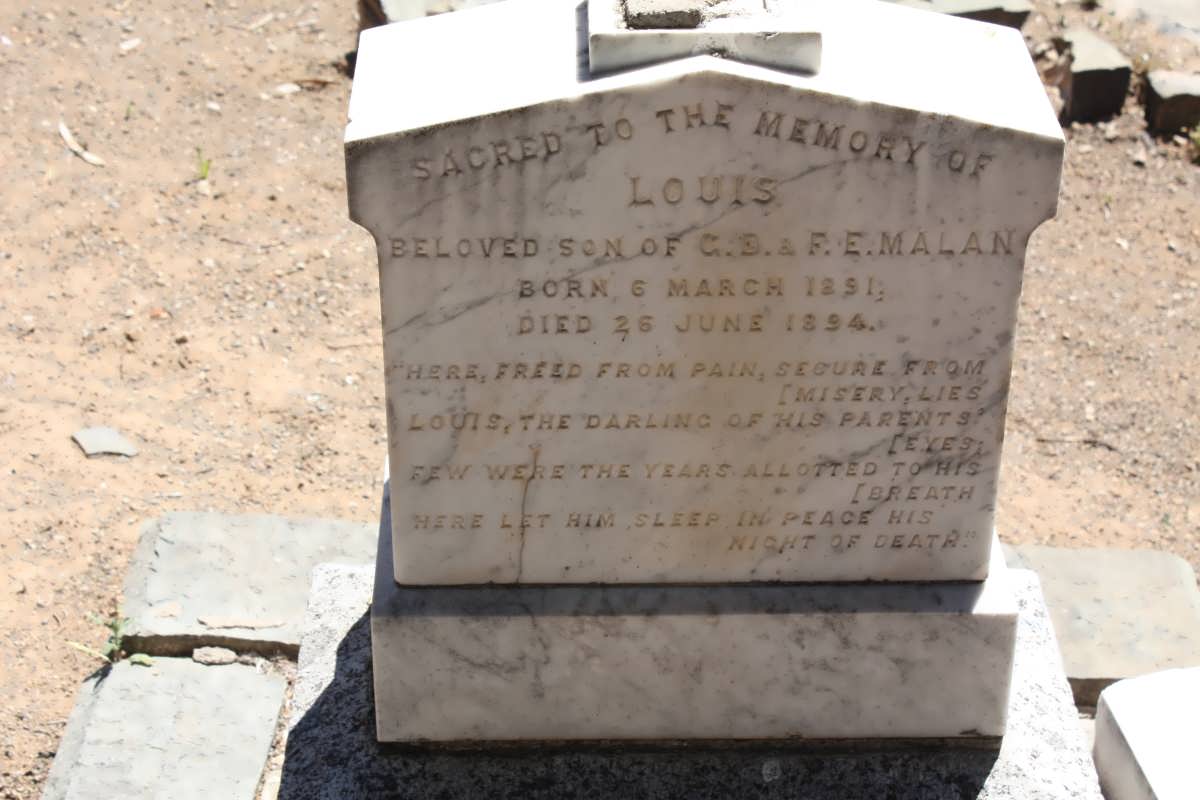 MALAN Louis 1891-1894