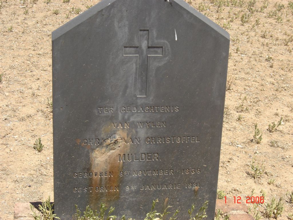 MULDER Christiaan Christoffel 1836-1881