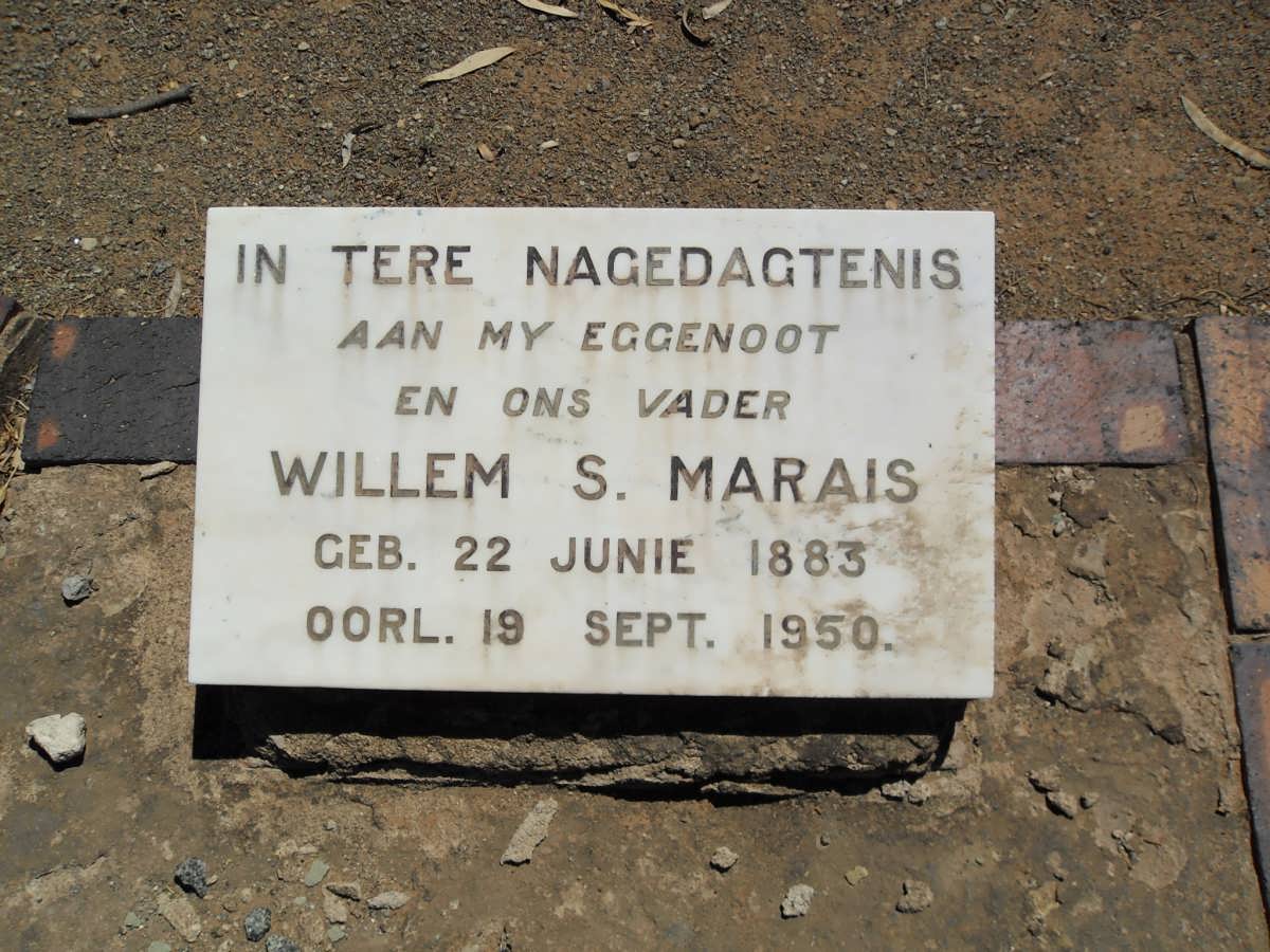 MARAIS Willem S. 1883-1950