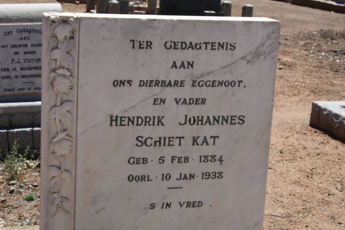 SCHIETEKAT Hendrik Johannes 1884-1938