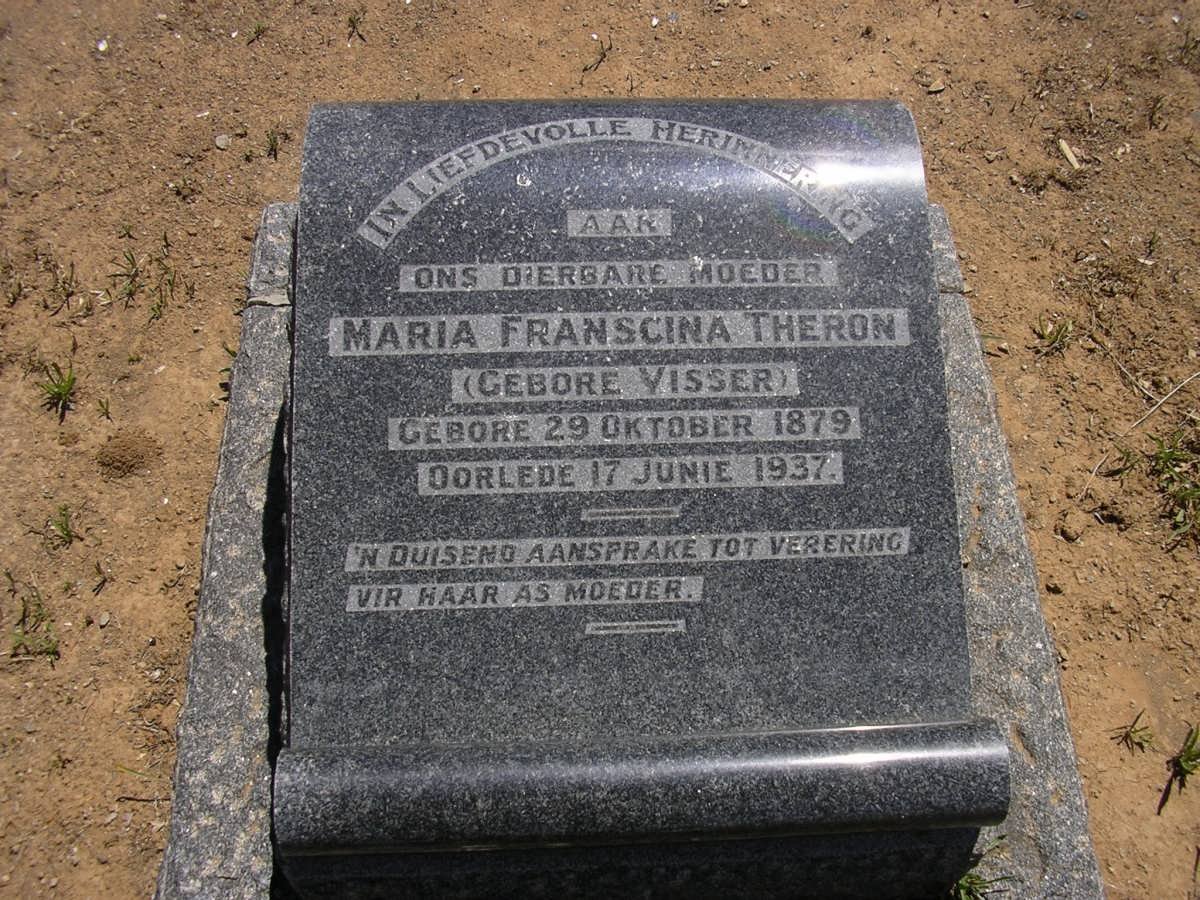 THERON Maria Franscina nee VISSER 1879-1937