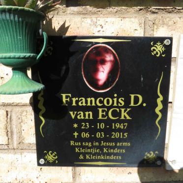 ECK Francois D., van 1947-2015