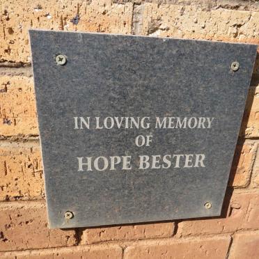 BESTER Hope
