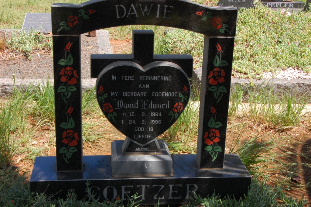COETZER David Edward 1964-1996