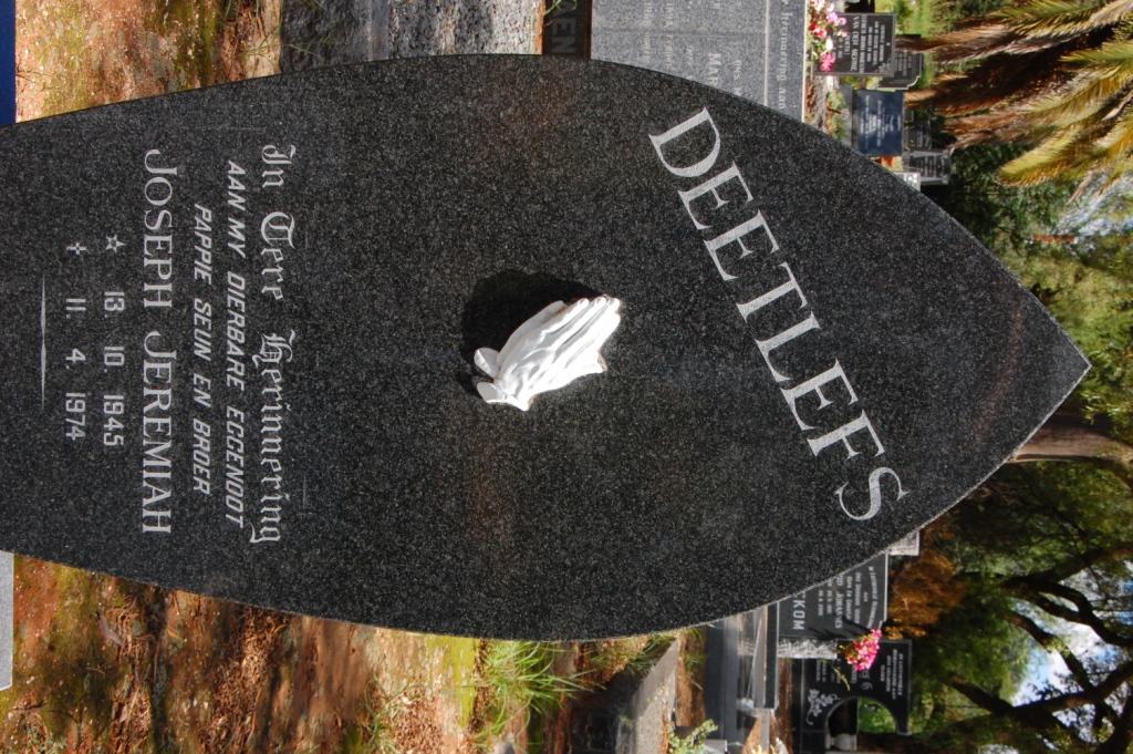 DEETLEFS Joseph Jeremiah 1945-1974