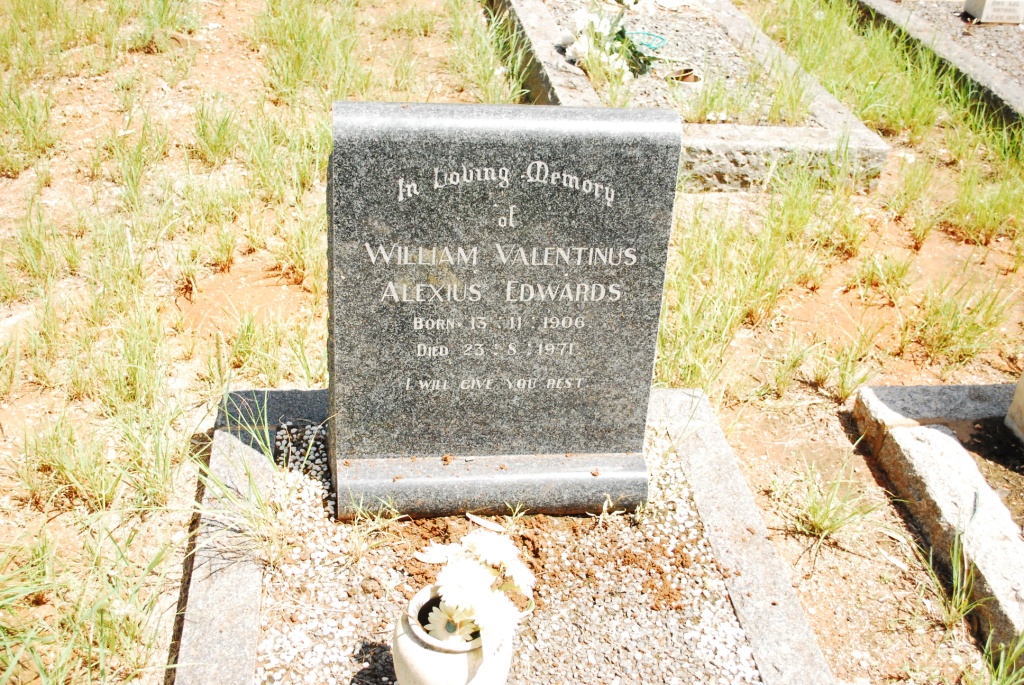 EDWARDS William Valentinus Alexius 1906-1971