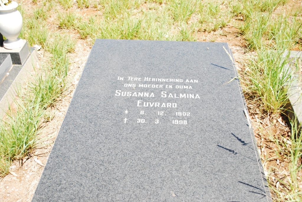 EUVRARD Susanna Salmina 1902-1998