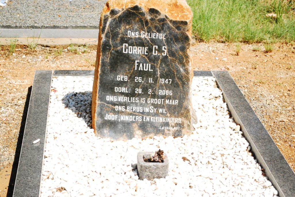 FAUL Corrie C.S. 1947-2006