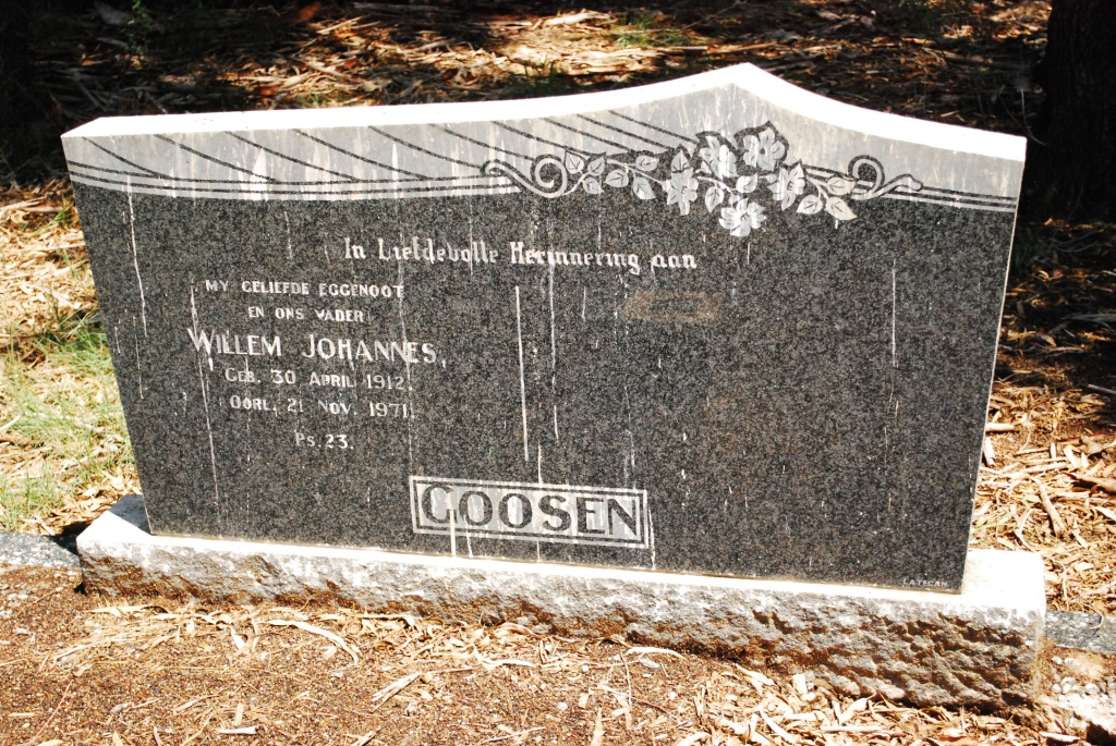 GOOSEN Willem Johannes 1912-1971