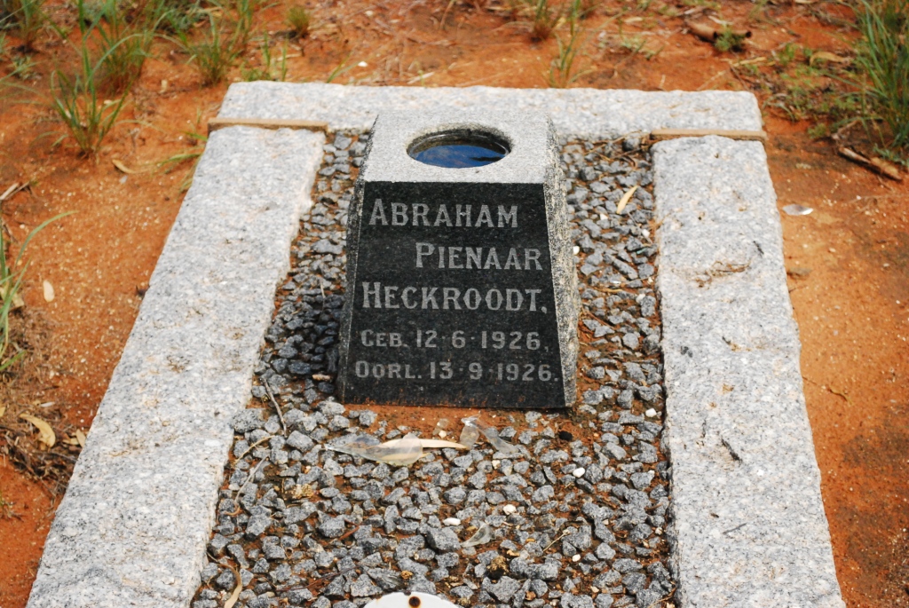 HECKROODT Abraham Pienaar 1926-1926