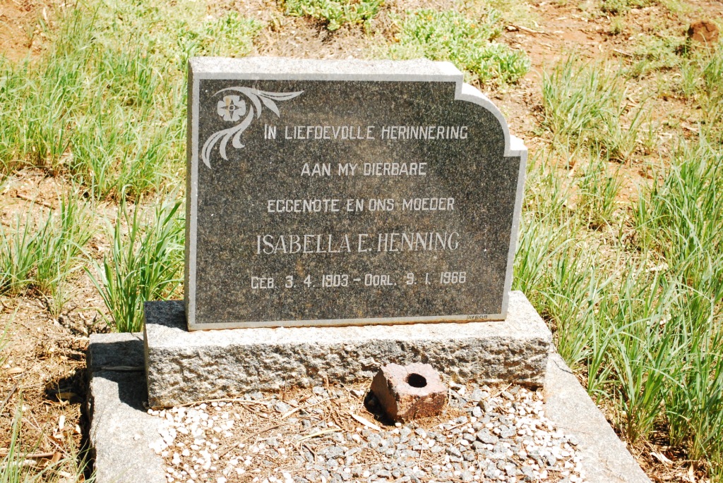 HENNING Isabella E. 1903-1966